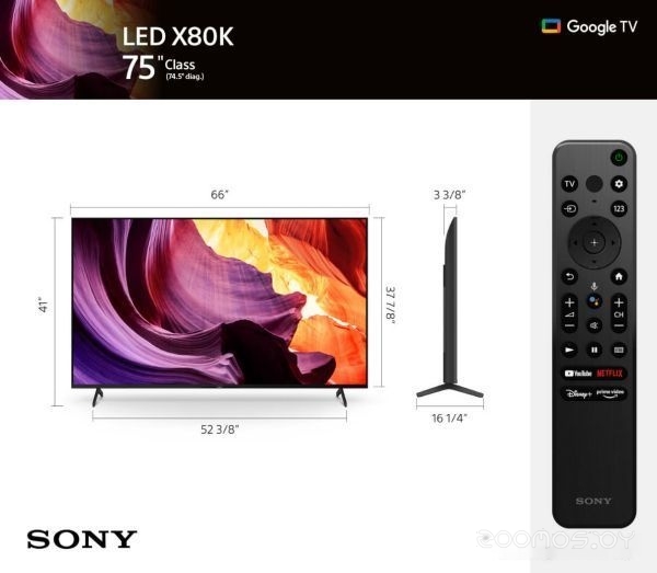 Телевизор Sony Bravia X80K KD-75X80K, фото 5