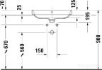 Умывальник Duravit Happy D.2 Plus 23606000001