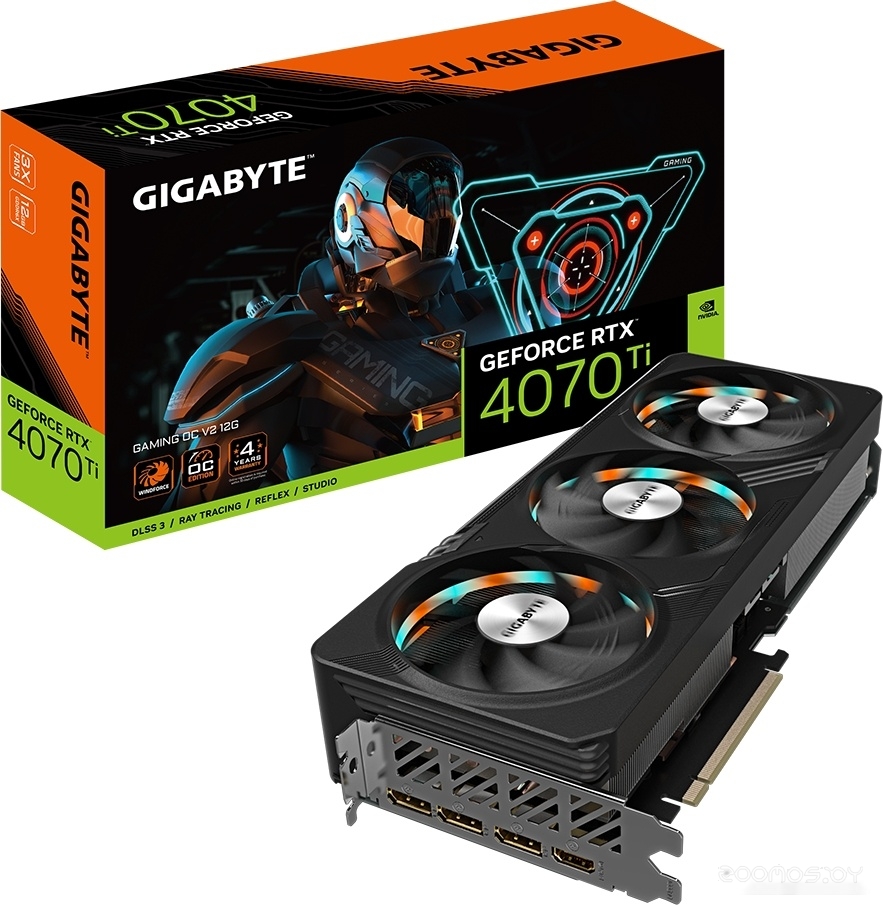 Видеокарта Gigabyte GeForce RTX 4070 Ti Gaming OC V2 12G GV-N407TGAMING OCV2-12GD, фото 2
