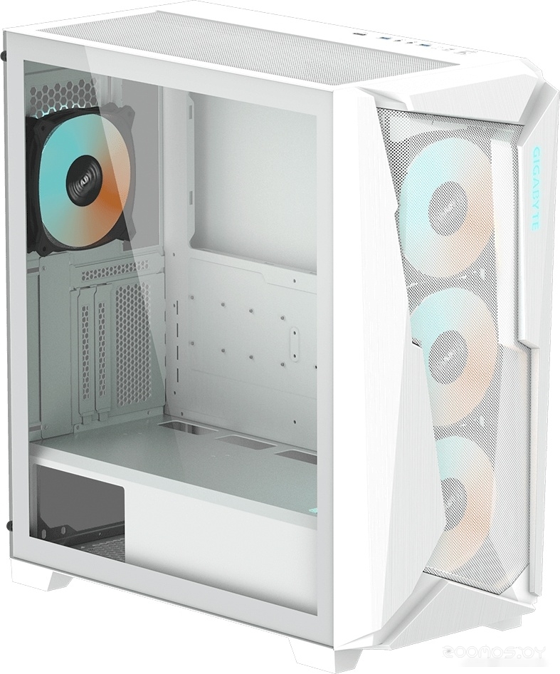 Корпус Gigabyte C301 Glass (белый), фото 2