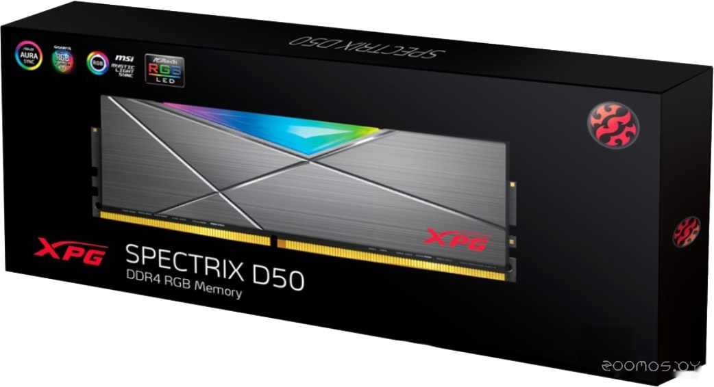 Оперативная память A-Data XPG Spectrix D50 RGB 8ГБ DDR4 4133 МГц AX4U41338G19J-ST50, фото 5