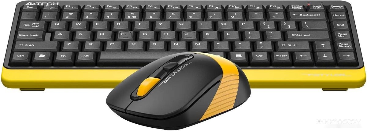 Офисный набор A4Tech Fstyler FG1110 (черный/желтый), фото 3