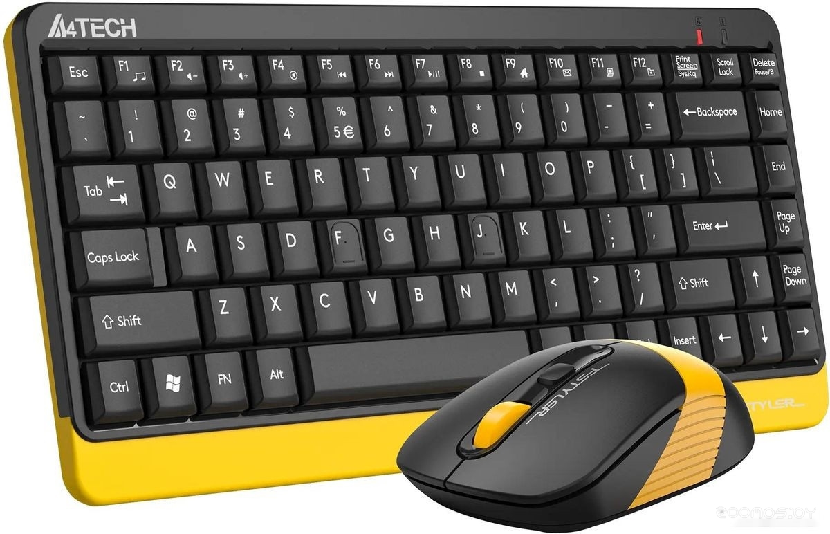 Офисный набор A4Tech Fstyler FG1110 (черный/желтый), фото 4