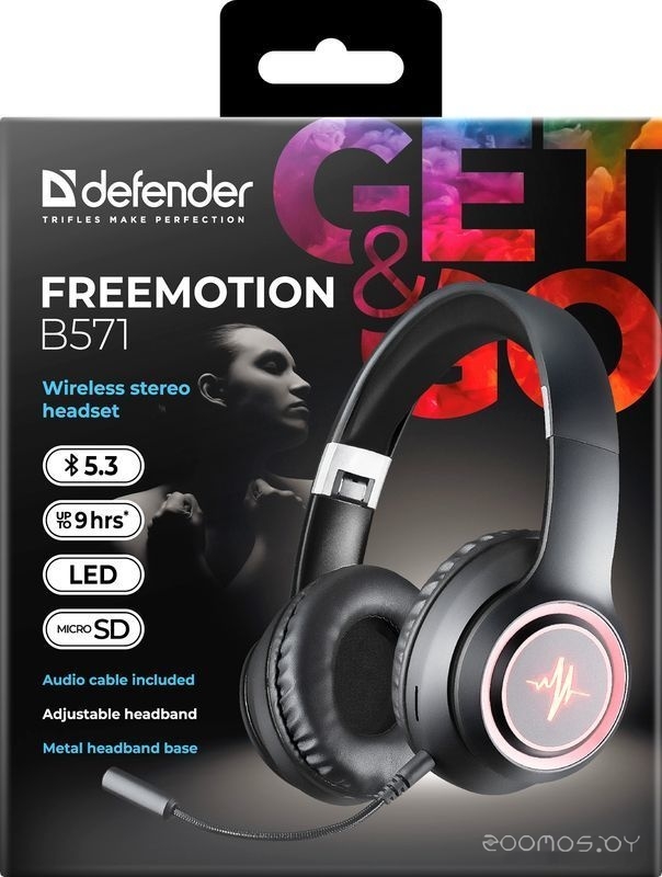 Наушники Defender FreeMotion B571 (со съемным микрофоном), фото 9