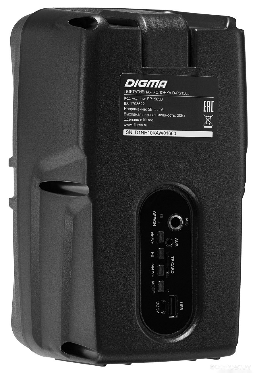 Беспроводная колонка DIGMA D-PS1505, фото 7
