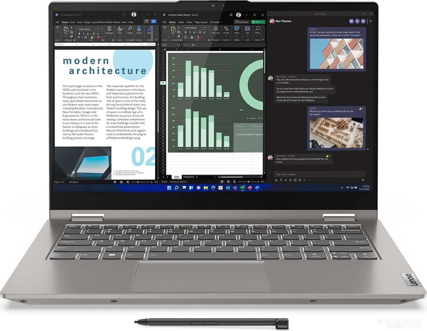 Ноутбук 2-в-1 Lenovo ThinkBook 14s Yoga G3 IRU 21JG0007RU, фото 2