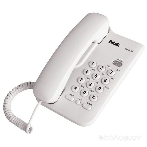 Проводной телефон BBK BKT-74 RU (White)