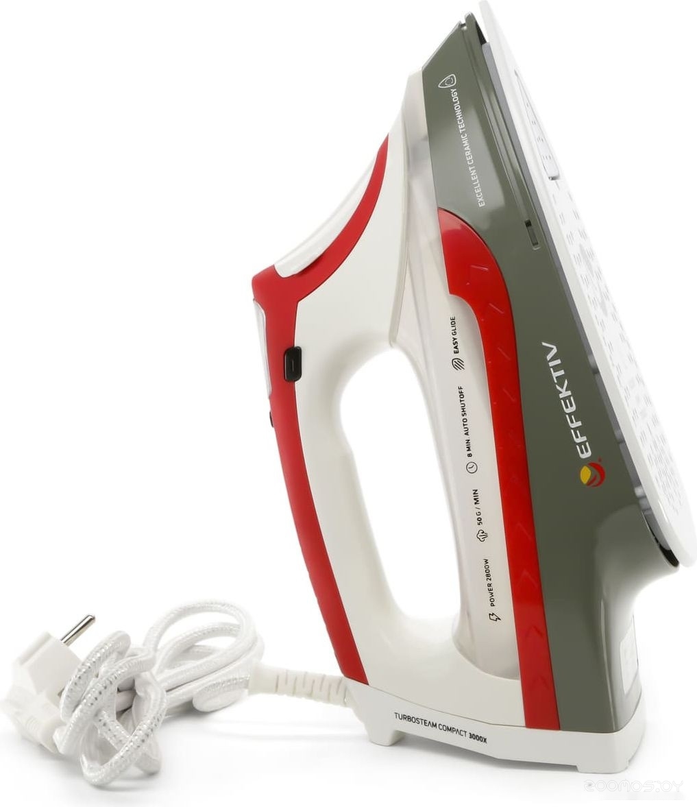 Утюг Effektiv Turbosteam 3000Х (красный), фото 13