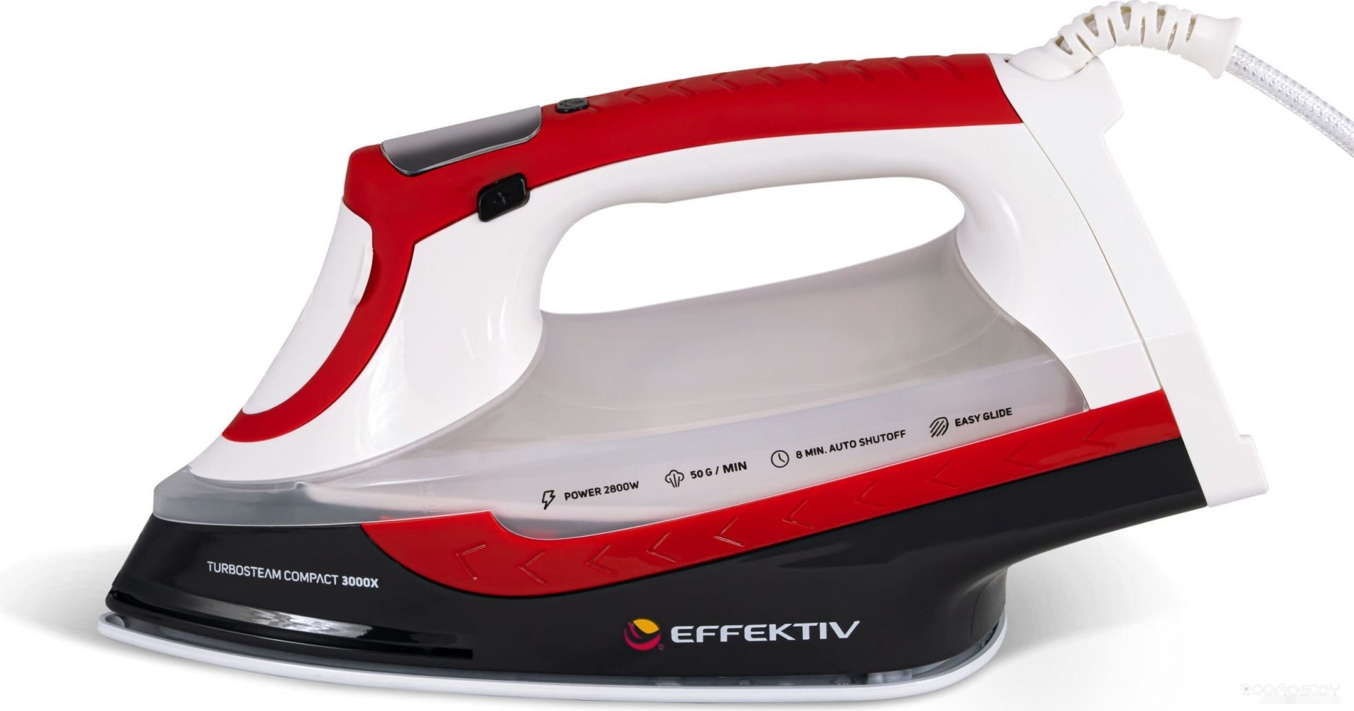 Утюг Effektiv Turbosteam 3000Х (красный), фото 26