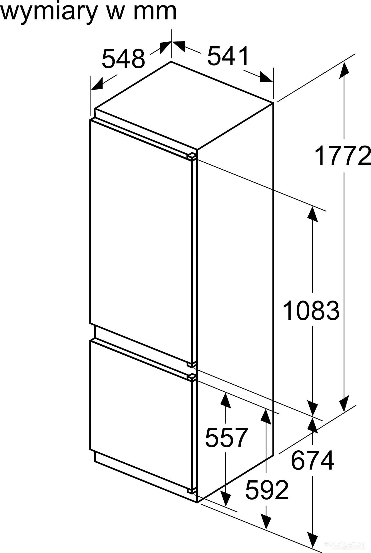 Холодильник Bosch Serie 2 KIV87NSF0, фото 10