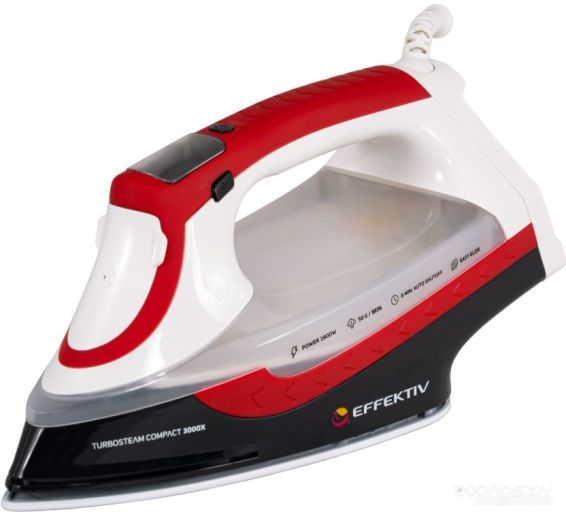 Утюг Effektiv Turbosteam 3000Х (красный), фото 1