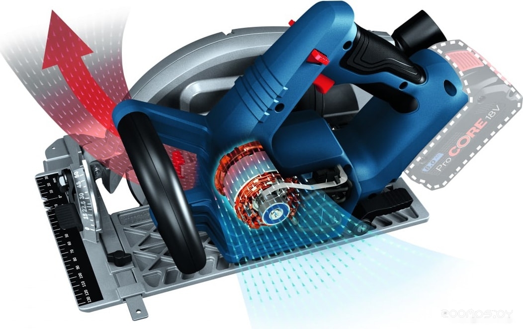 Дисковая (циркулярная) пила Bosch GKS 18V-68 C Professional 06016B5000 (без АКБ), фото 4