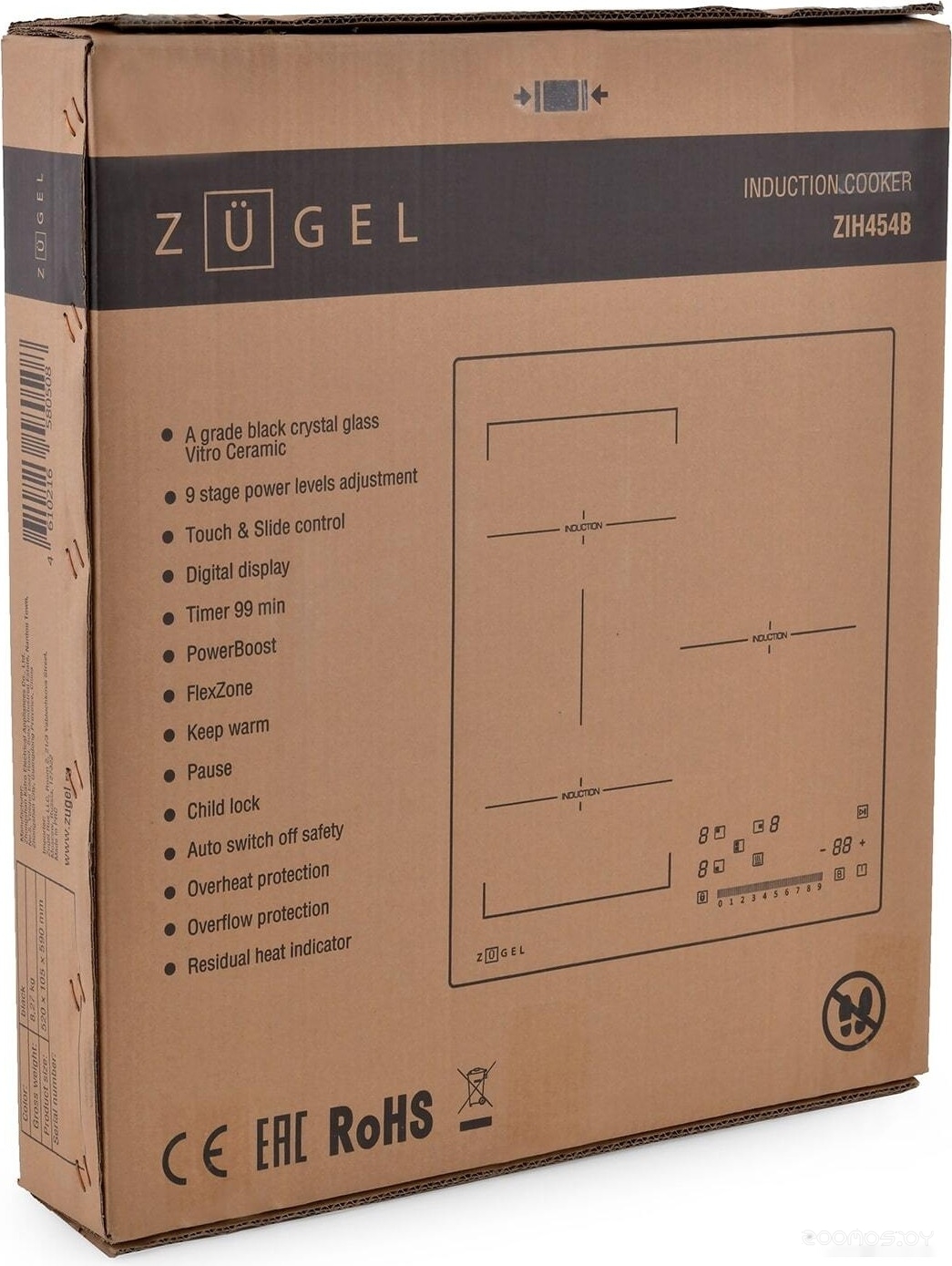 Варочная панель ZUGEL ZIH454B, фото 8