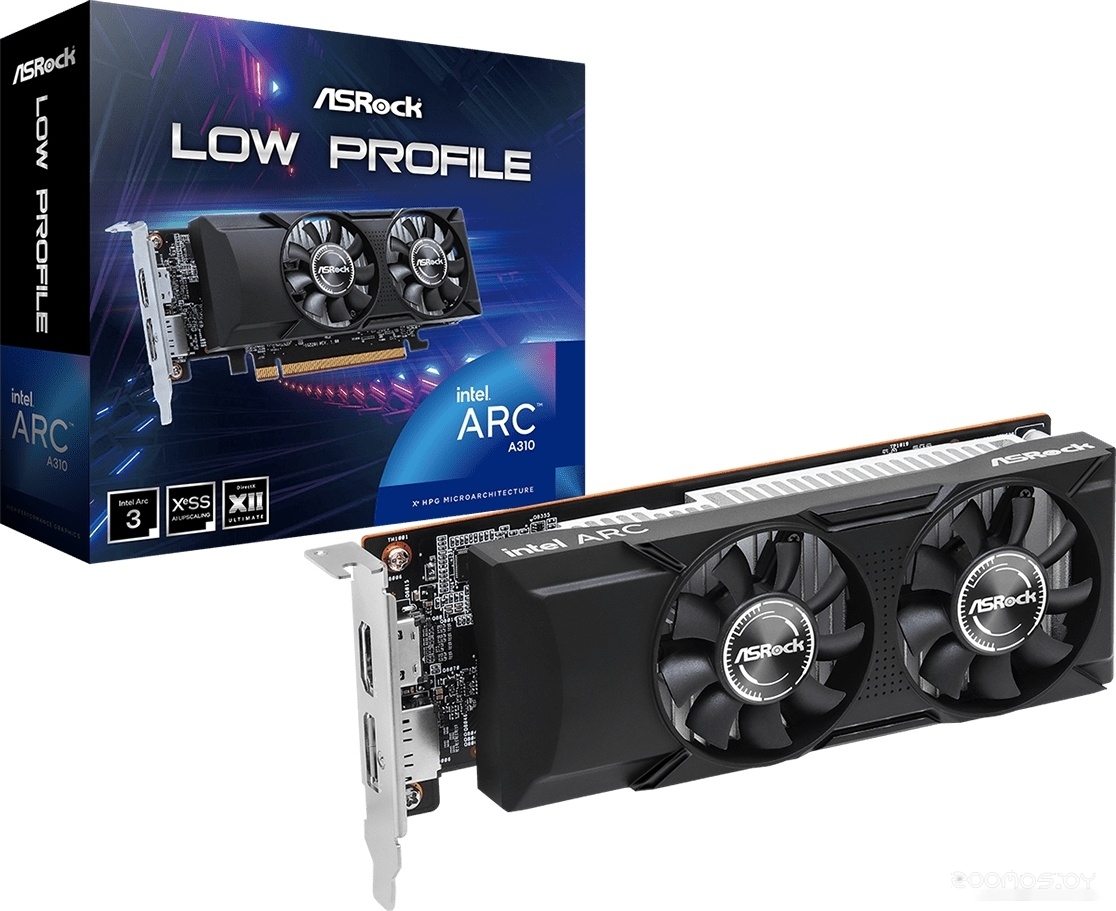 Видеокарта ASROCK Intel ARC A310 Low Profile 4GB A310 LP 4G, фото 2
