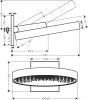 Верхний душ Hansgrohe Rainfinity 360 1jet 26230670 (черный матовый)