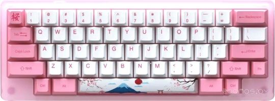 Клавиатура Akko ACR 59 Acrylic Tokyo (Akko CS Jelly Pink)