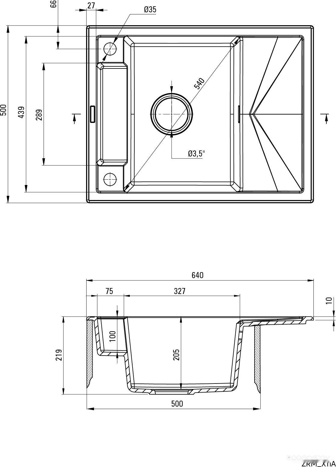 Кухонная мойка Deante Magnetic ZRM N11A, фото 2