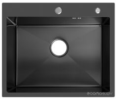 Кухонная мойка ARFEKA AR 600*500 BLACK PVD NANO DECOR
