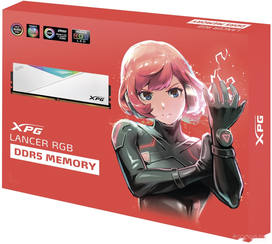 Оперативная память A-Data XPG Lancer RGB 2x32ГБ DDR5 6400МГц AX5U6400C3232G-DCLARWH, фото 4