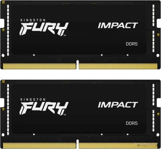 Оперативная память Kingston FURY Impact 2x8 ГБ DDR5 4800 МГц KF548S38IBK2-16, фото 1