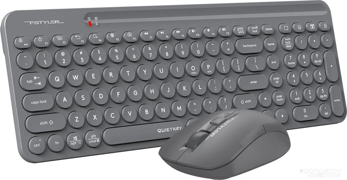 Офисный набор A4Tech Fstyler FG3300 Air (серый), фото 2
