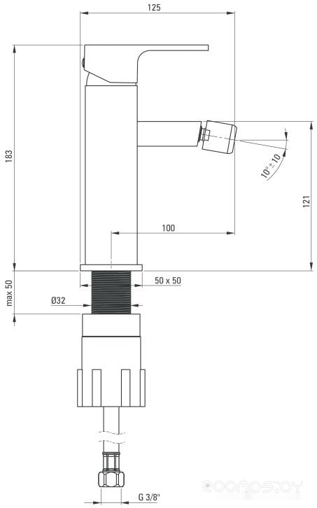 Смеситель Deante Anemon Bis BBZ N31M, фото 2