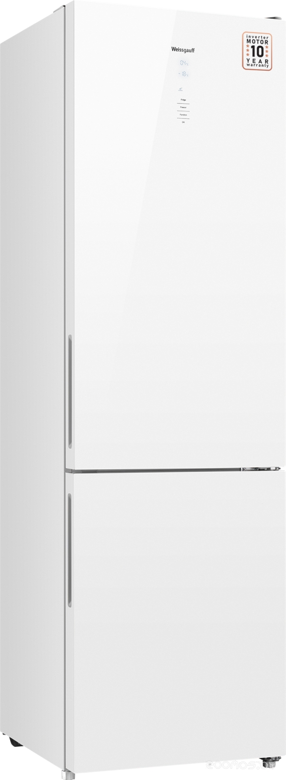 Холодильник Weissgauff WRK 2000 D Full NoFrost Inverter White Glass, фото 4