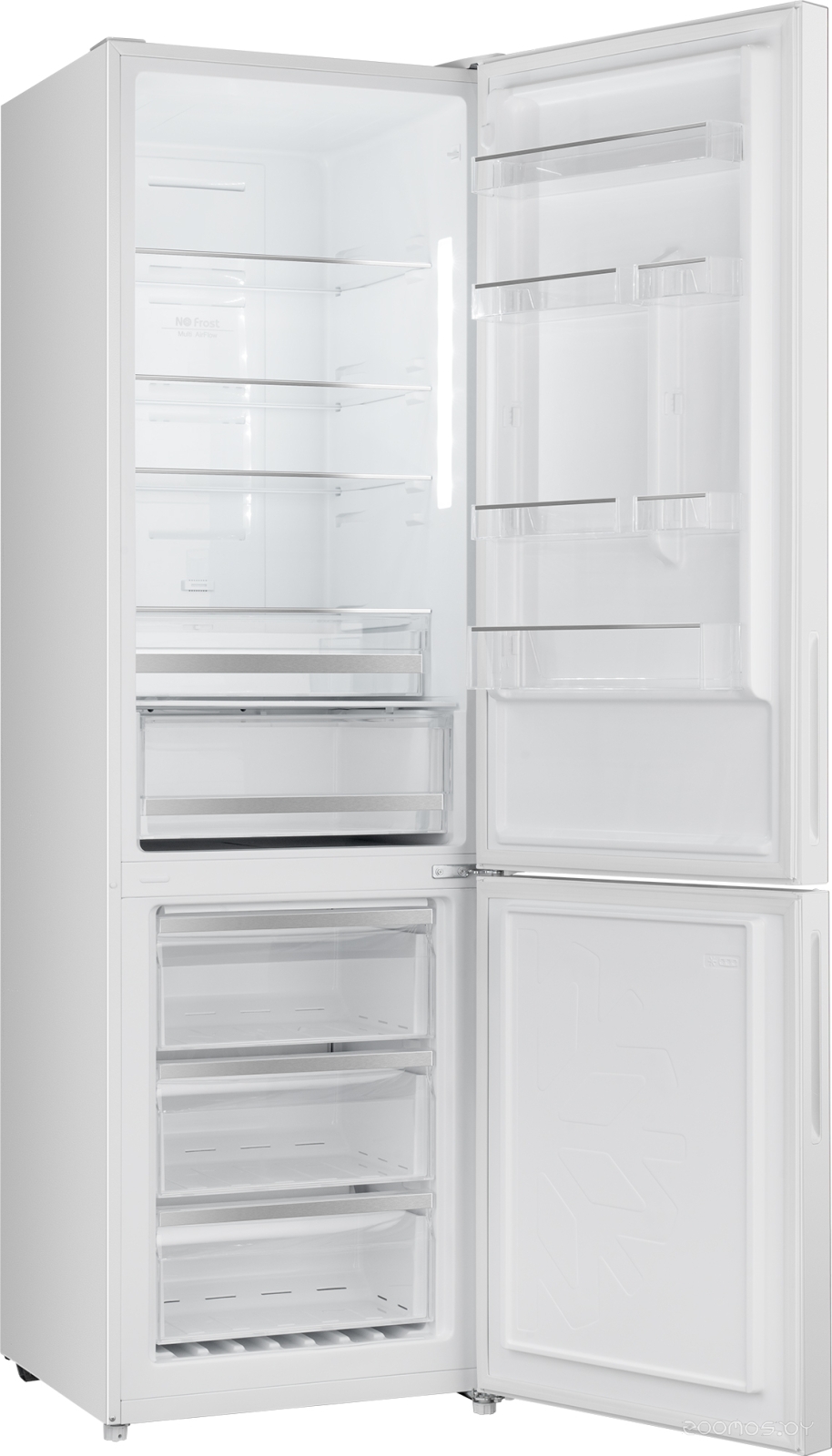 Холодильник Weissgauff WRK 2000 D Full NoFrost Inverter White Glass, фото 5