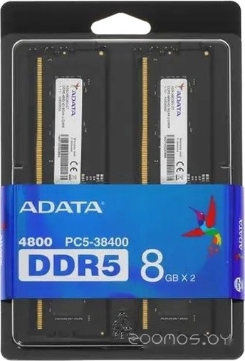 Оперативная память A-Data 2x8ГБ DDR5 4800 МГц AD5U48008G-DT, фото 4