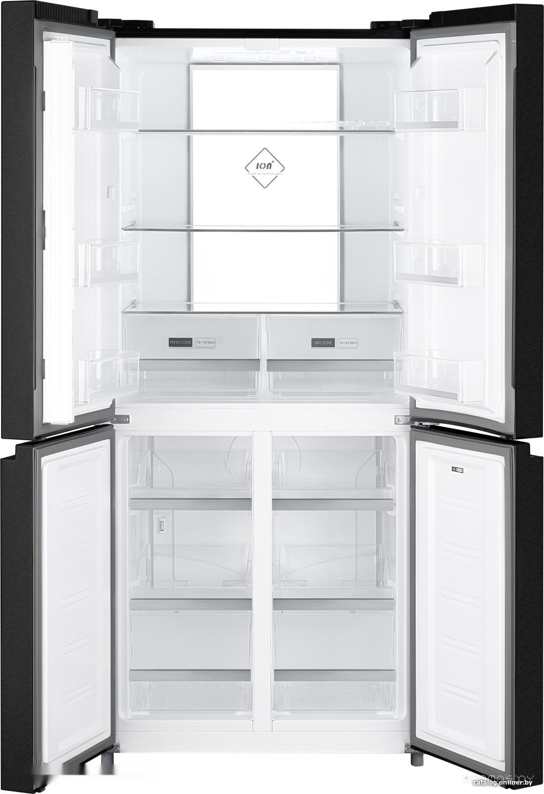Четырёхдверный холодильник Weissgauff WCD 450 XB NoFrost Inverter, фото 2