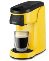 Капсульная кофеварка Kitfort KT-7121-3 (черный/желтый)