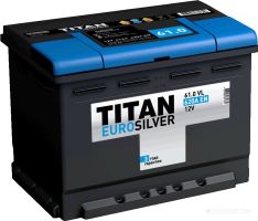Автомобильный аккумулятор Titan EuroSilver 60 R низкий (60 А·ч)
