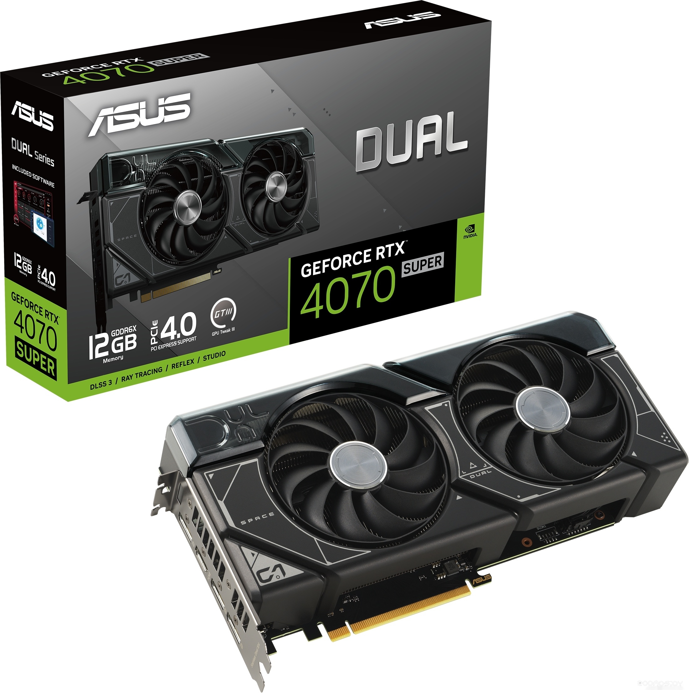 Видеокарта Asus Dual GeForce RTX 4070 Super 12GB GDDR6X DUAL-RTX4070S-12G, фото 4