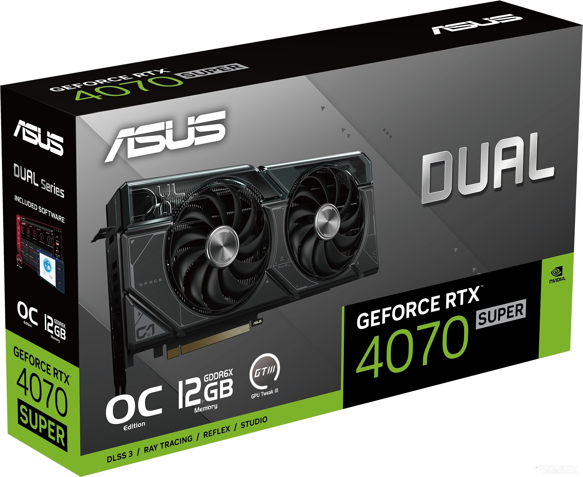 Видеокарта Asus Dual GeForce RTX 4070 Super OC Edition 12GB GDDR6X DUAL-RTX4070S-O12G, фото 7