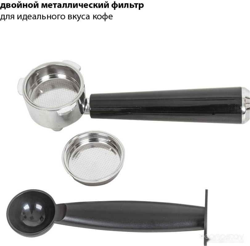 Рожковая кофеварка Pioneer CM108P (серебристый), фото 8