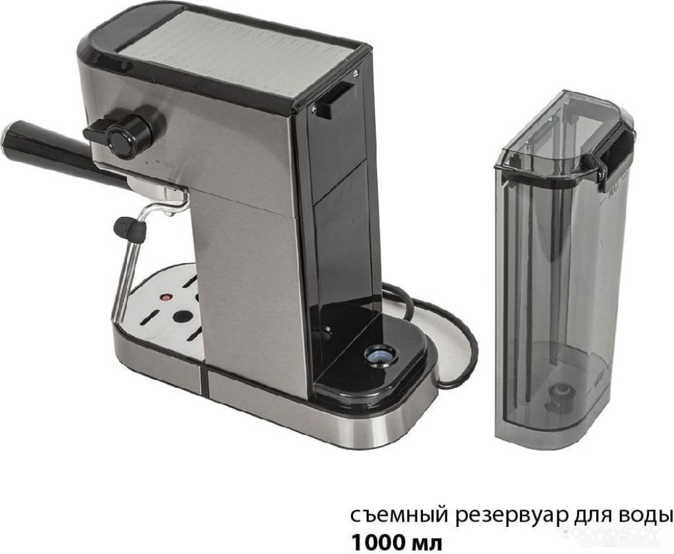 Рожковая кофеварка Pioneer CM108P (серебристый), фото 5