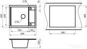 Кухонная мойка Granula GR-6002 (турмалин)