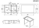 Кухонная мойка Granula GR-8201 (турмалин)