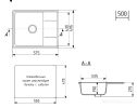 Кухонная мойка Practik PR-M 575-002 (слоновая кость)