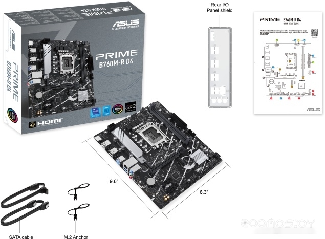 Материнская плата Asus PRIME B760M-R D4, фото 8