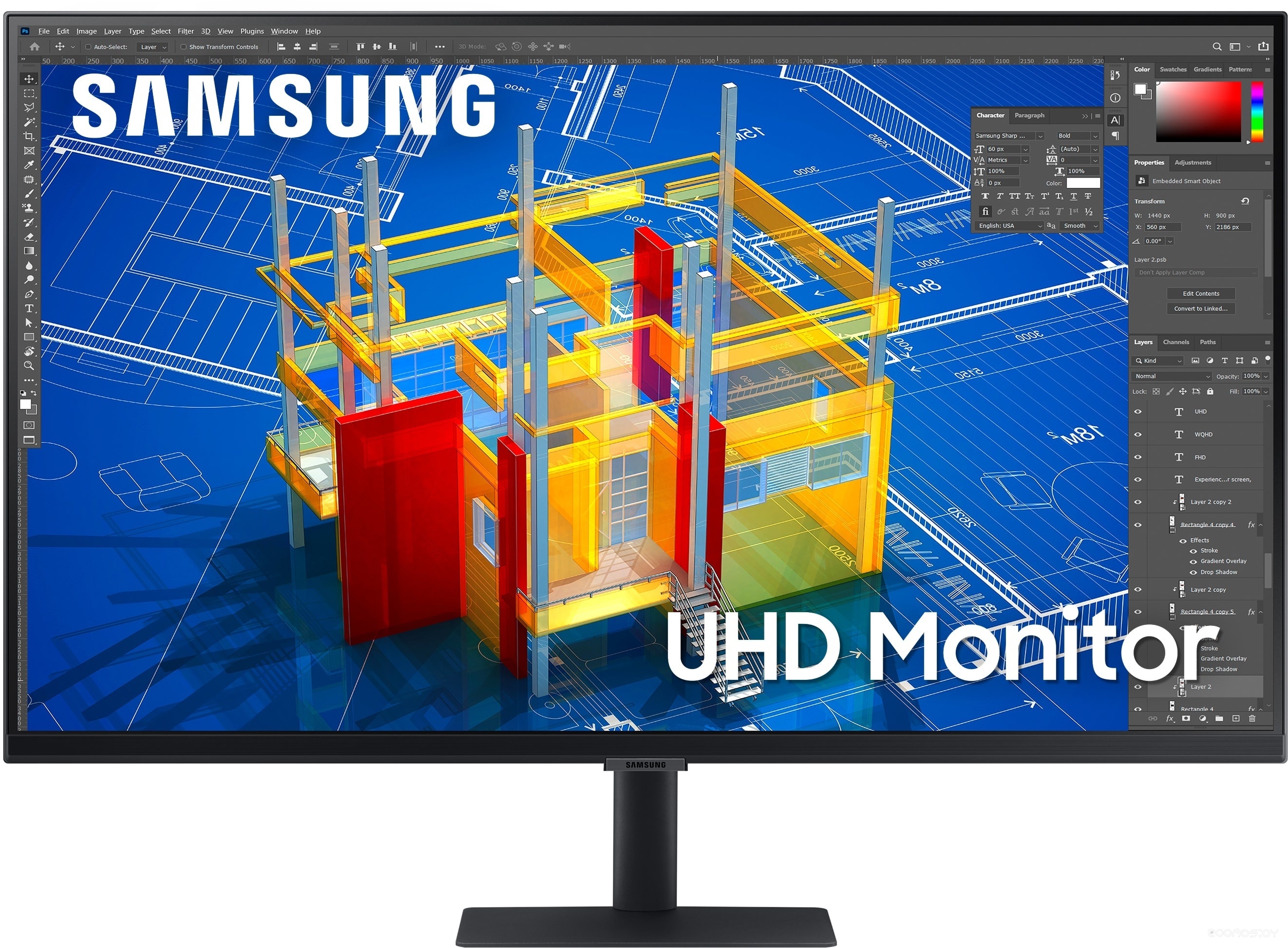 Монитор Samsung S32A700NWI, фото 7