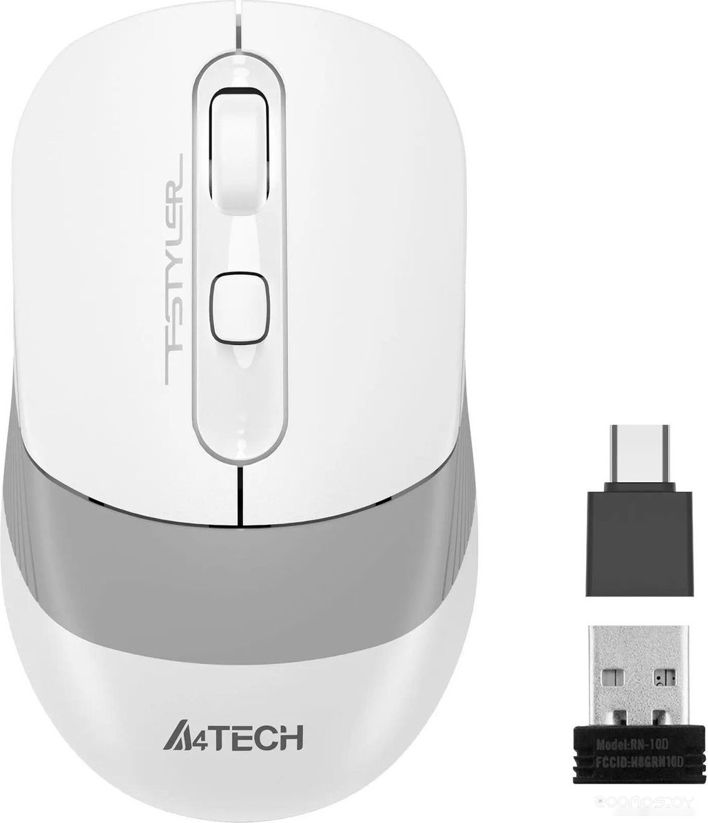 Мышь A4Tech Fstyler FG10CS Air (белый/серый), фото 2