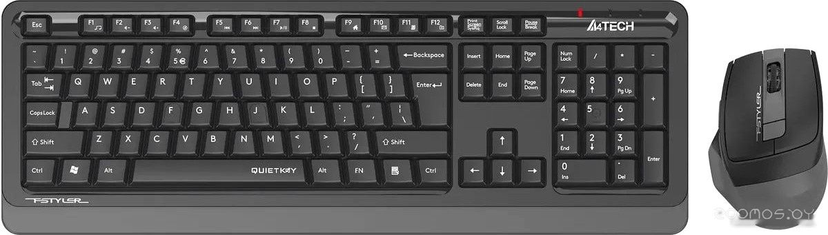 Офисный набор A4Tech Fstyler FGS1035Q (черный/серый), фото 1