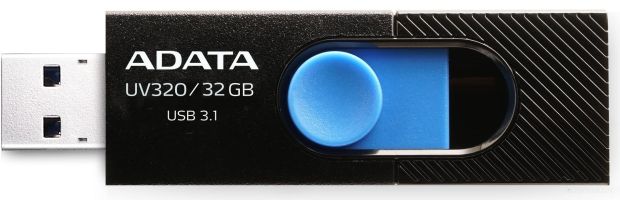 USB Flash A-Data DashDrive UV220 32 GB (Black/Blue)