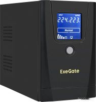 Источник бесперебойного питания Exegate SpecialPro Smart LLB-1000.LCD.AVR.1SH.2C13.RJ.USB EX292788RUS