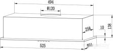 Кухонная вытяжка CENTEK CT-1850-52 (черный)