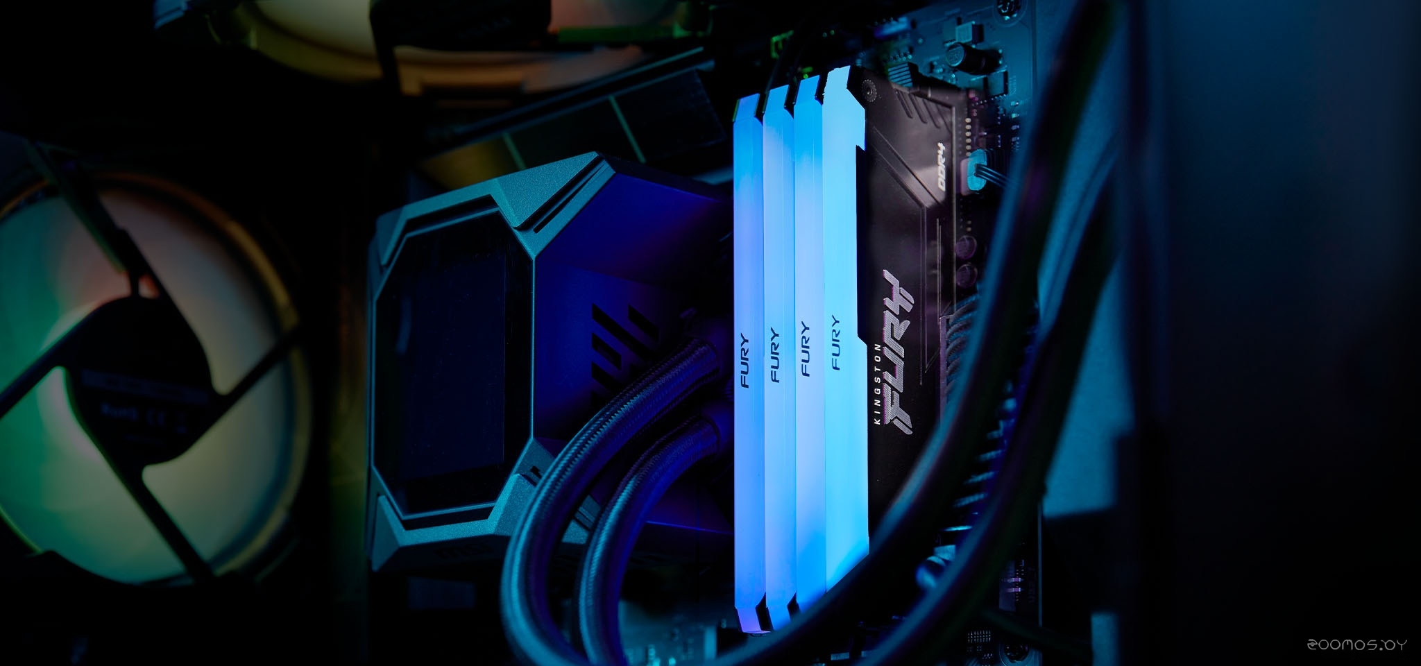 Оперативная память Kingston FURY Beast RGB 2x16ГБ DDR4 3200 МГц KF432C16BB2AK2/32, фото 4