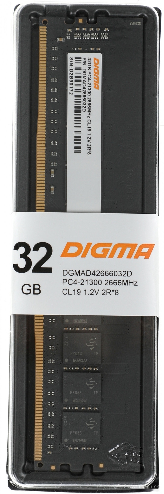 Оперативная память DIGMA 32ГБ DDR4 2666 МГц DGMAD42666032D, фото 9