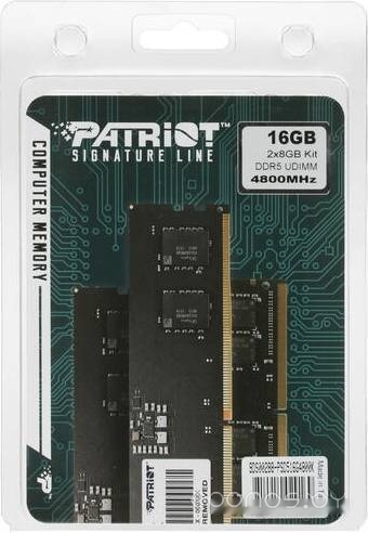 Оперативная память Patriot Signature Line 2x8ГБ DDR5 4800 МГц PSD516G4800K, фото 3