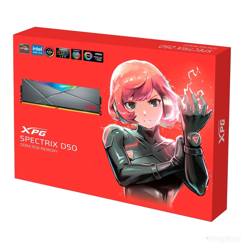 Оперативная память A-Data XPG Spectrix D45G RGB 32ГБ DDR4 3600 МГц AX4U360032G18I-CBKD45G, фото 5